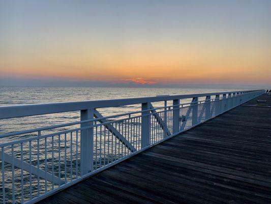 The Oscoda Pier outside the back of the hotel