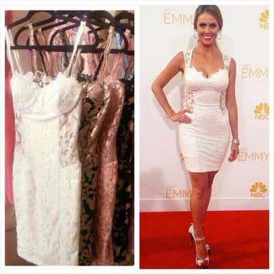 New arrival!!! #jessicacarrillo from #alrojovivo #telemundo wore this style to the #emmys #redcarpet