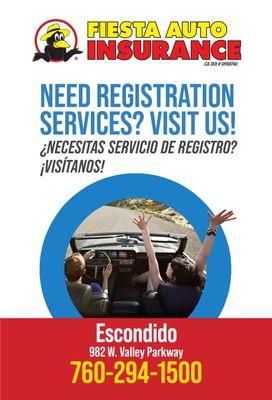 NO WAITING... GET YOUR STICKERS & PLATE HERE
LOW-COST AUTO REGISTRATION SERVICE