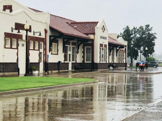 Ardmore train station, rainy rainy day..