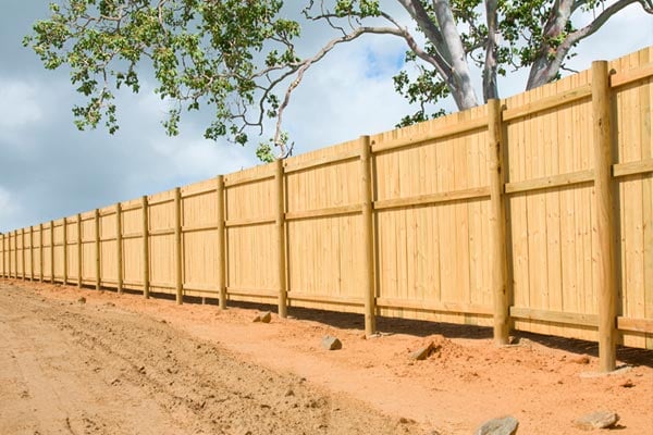 Commercial or Industrial Wood Security Fences