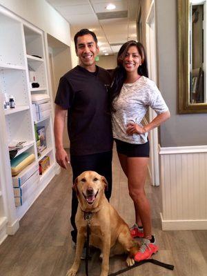 Some of our local runners feeling great post treatment! (She's the youngest Latina to 100 marathons in the world)