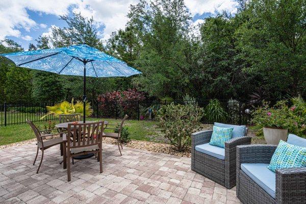 A backyard to relax in doesn't need a pool - if you don't want one.