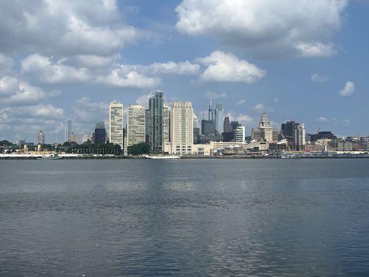 City from the river