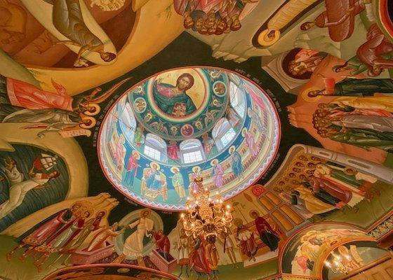 Ceiling inside the church