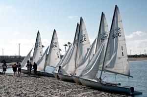 Sailing lessons at Crown Cove Aquatic Center.