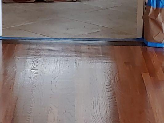 Uneven sanding