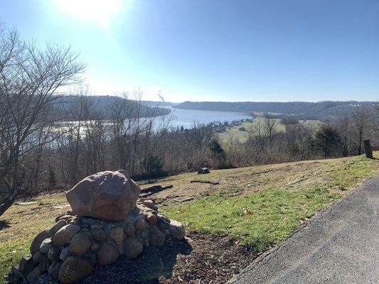 View of the Ohio River from the southern point of Hanover's campus.