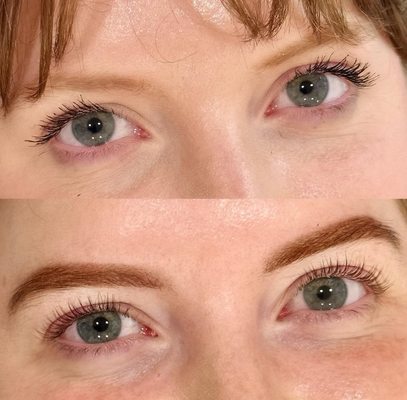 Lash lift &tint + brow tint