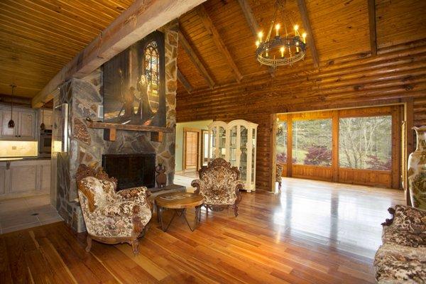 Main floor of the cabin house