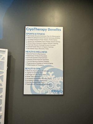 Benefits to CryoTherapy