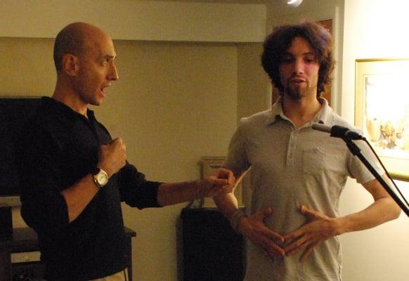 Working with Singer/comedian Dan Avidan.