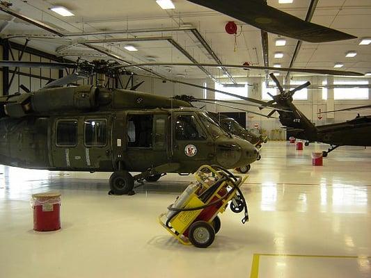 Starting Line Floor Coatings. Military floor coating services.