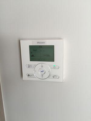 Here you can control the temperature for each room, also wirelessly.