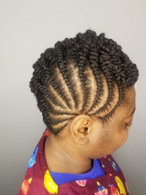 Flat twist pin up