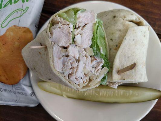 Chicken salad wrap