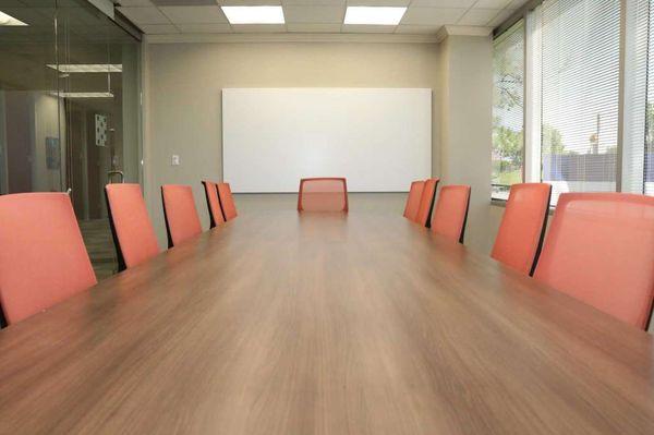 Large conference room comfortably seats small groups up to 25 +/-.