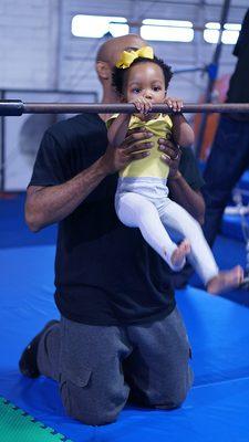 Parent and me gymnastics class!