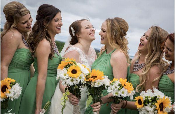 One of our beautiful bridal parties travel hair and makeup