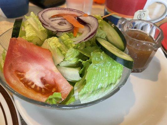 Salad w homemade balsamic vinegar