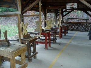 Shooting ports at High Rock Range in Naugatuck