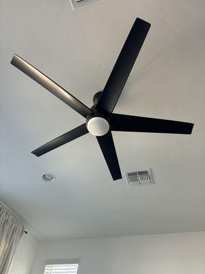 Ceiling fans installed perfectly