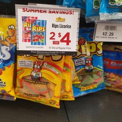 Rips Licorice Summer Savings!