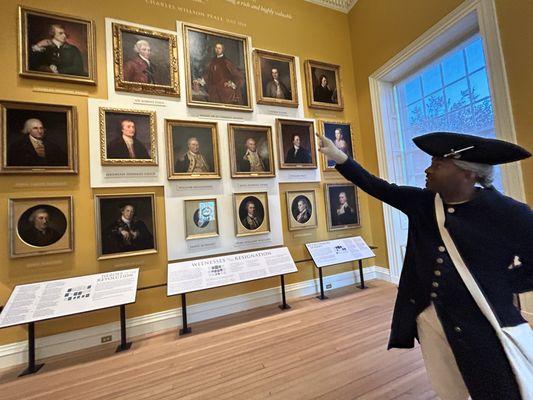 Tour guide William R at the State House (old Capitol)