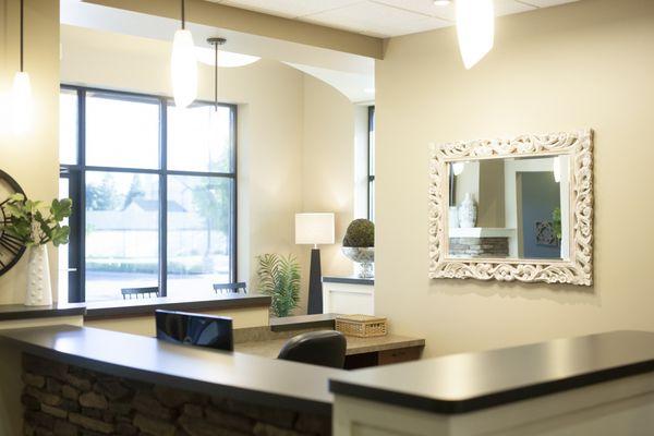 Front desk and check in office at Spokane Dentist Dr C Dental - South Hill