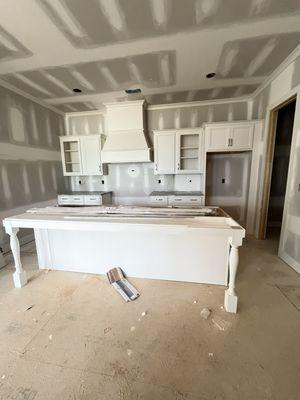 New construction kitchen