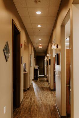 This is the main hallway of the Timeless Dental office.