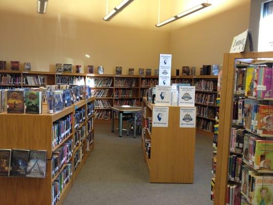 Junior book section. Again. This library is small but focused.