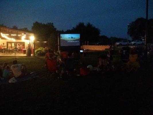 A little outside movie action for your viewing pleasure!!