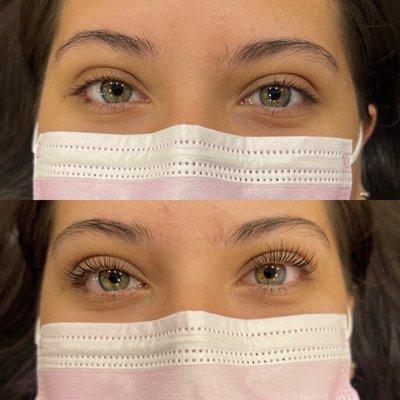 Lash lift 
Last from 6-8 weeks ! 
Low maintenance