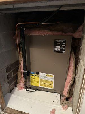 Through-the-wall condenser replacement