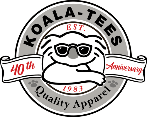 Koala-Tees inc. 40th Anniversary logo.