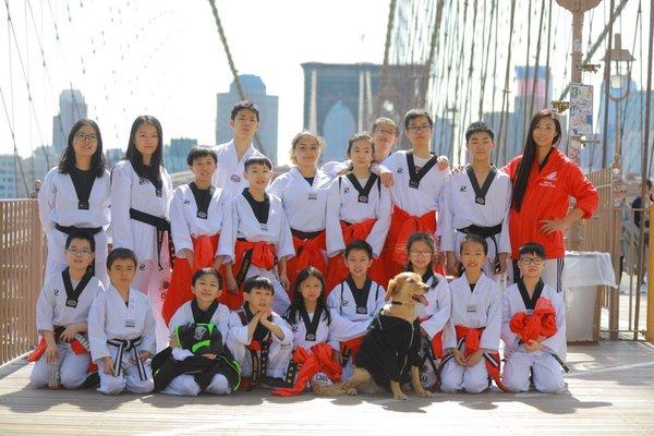 Taekwondo at Brooklyn Bridge NY