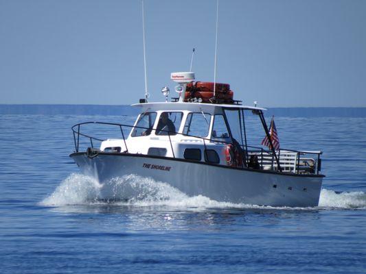 The Shoreline is a former Navy boat, very safe and provides a great ride.