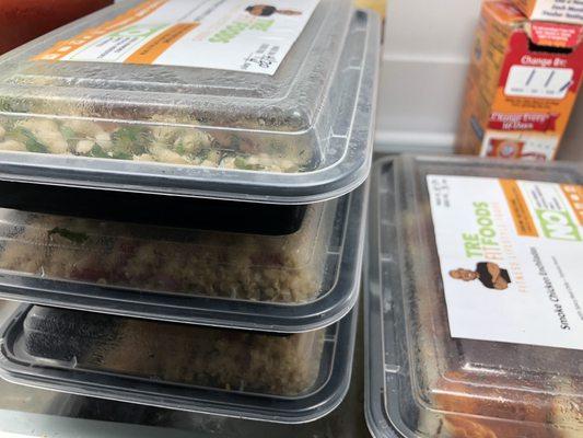 Nicely packaged and labeled ready to warm chef prepared meals!