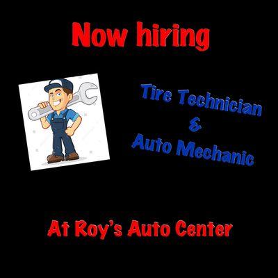 Hiring mechanics and auto technician