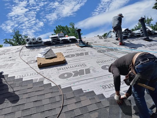 IKO Dynasty roof mid install