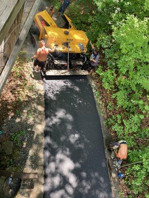 Robert and the A-Quality team did a great job paving our challenging mountain driveway!