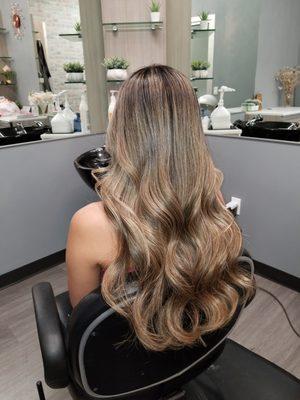 Balayage/baby lights