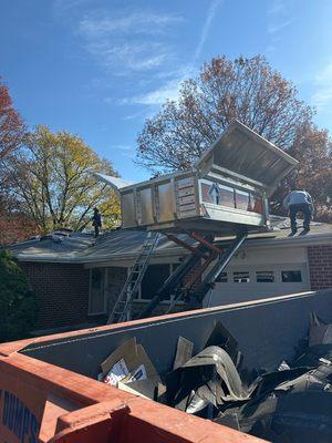 Roof replacement job in Bel Air