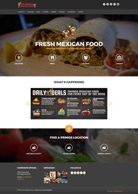 Primosmex.com Redesign