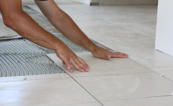 Tile installation