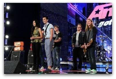 Singing Lessons Los Angeles students Brandon and Savannah on the America's Got Talent stage