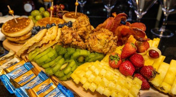 Chicken & Waffles Brunch Board