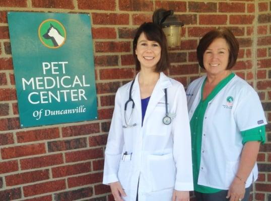 Dr. Donna Fuller (owner) & Dr. Christine Maynor (Associate Vet)