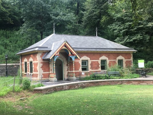 Prospect Park Wellhouse slate roof restoration.